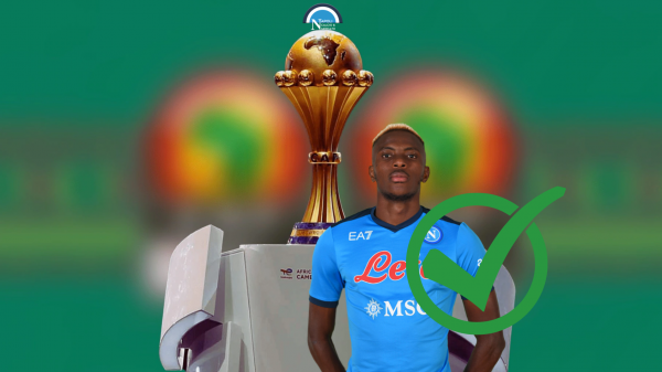 osimhen coppa d'africa nigeria tweet ssc napoli