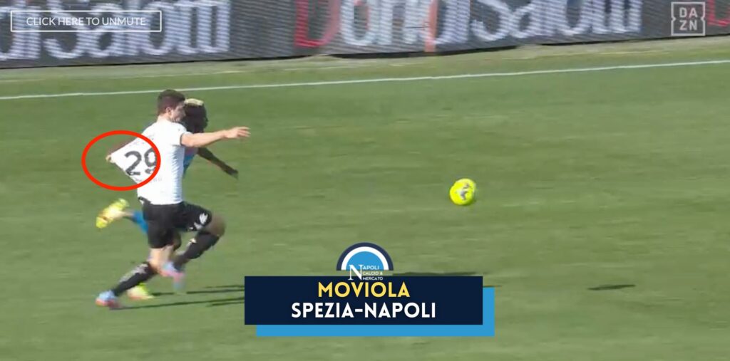 spezia napoli gol annullato osimhen