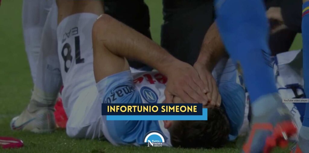 infortunio simeone lecce napoli diagnosi tempi di recupero ultime notizie