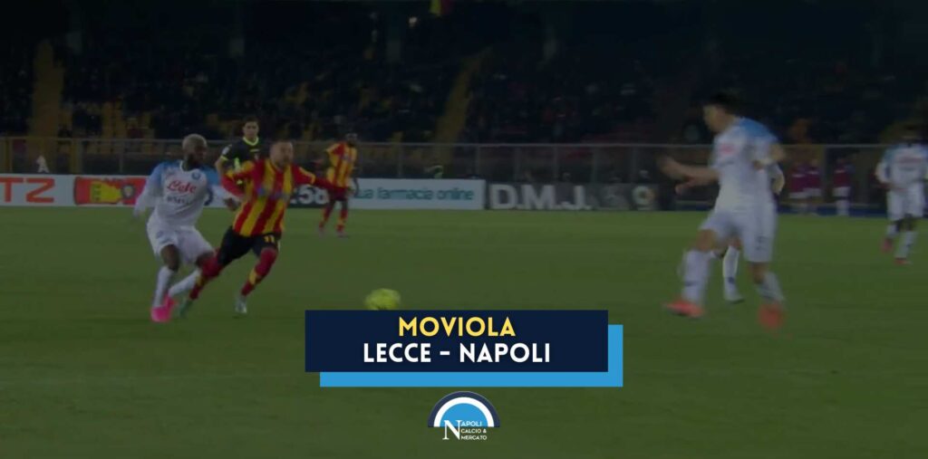 ammonizione ndombele lecce napoli